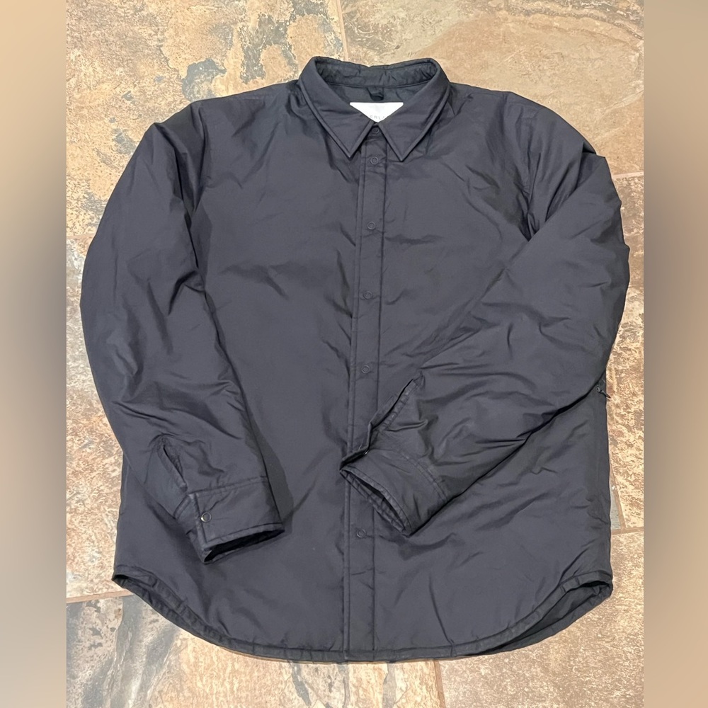 Everlane Black Puffer Jacket Shirt